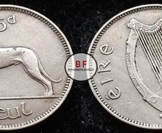 [#142] - Ireland 1947 | Irish 6d | Six Pence | Wolfhound | KM.13a