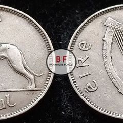 [#142] - Ireland 1947 | Irish 6d | Six Pence | Wolfhound | KM.13a