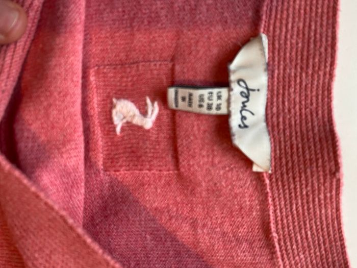 Joules boat neckline knitwear jumper in rosehip 10