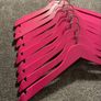 Set Of 10 Pink Wooden Dress Hangers! Image 2
