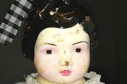 Antique Papier Mache Victorian German Doll