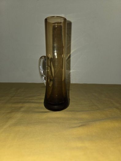 Vintage hand blown Amber Jug