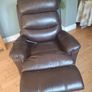 Motor Rise & Recliner Chair,  brown Leather Image 2