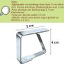 Tablecloth Clips 8 Pack Stainless Steel Table Cover Clamps Table Cloth Holders (4cm x 8 Pack) Image 2