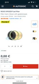 fuel filter for Audi,Seat,Skoda,Volkswagen
