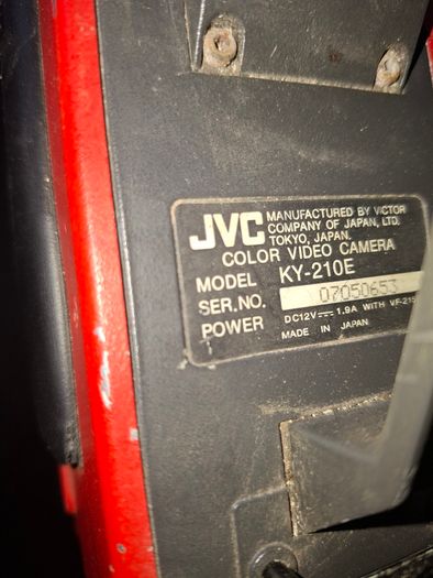 Vintage JVC KY-210 (or KY-210E) three-tube Saticon TV Professional Broadcast Video Camera from the early 1970s