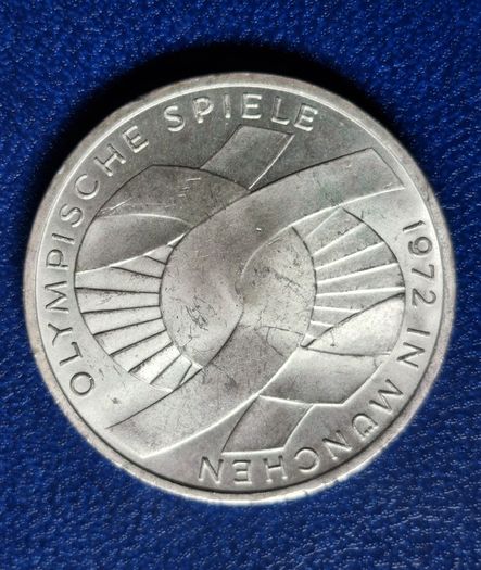 1972 Silver Germany 10 Deutsche Mark Olympic Games in Munich