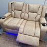 Electric Real Leather Orlando Recliner Sofa Set Image 6