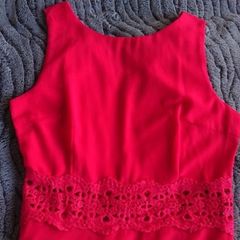 Long Red Dress  Size 8-10