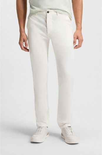 HUGO BOSS Men's Chino Trousers, White, Size XL - 36/32