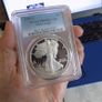 US 1989 S Proof Silver Eagle Dollar.90%Silver.Slabbed.Gem BU.Graded PR68DCAM. Image 2