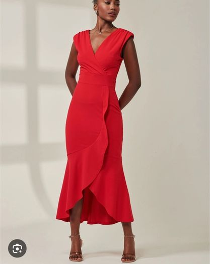 New Jolie Moi Red Occasion dress size UK 10