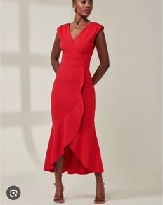 New Jolie Moi Red Occasion dress size UK 10