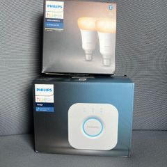 Philips Hue Bridge and 2 White Bulbs, New