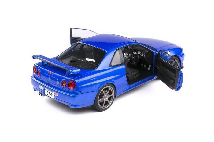 Nissan Skyline GT-R R34 Metallic Blue - New in Box - 1/18