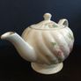 Beautiful Vintage English Made Teapot with a Lovely Whorled Pattern and a Blousy Floral Motif Image 6