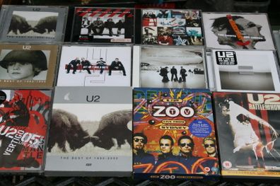 U2 Collection CDs and DVDs