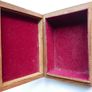 Vintage Wooden Trinket Box with Brass Detail & Glass Covered Picture Image 10