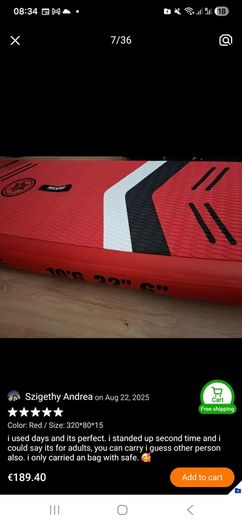 Inflatable Stand Up Paddle Board. Brand new