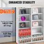 Media Storage Cabinet with Adjustable Shelves  27 Compartments, Holds up to 756 CDs Image 4
