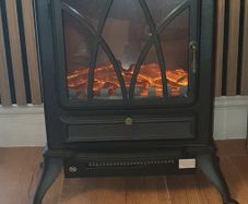 Black Electric Stove fire 415mm x 548mm