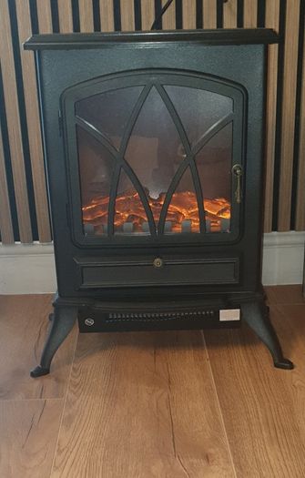 Black Electric Stove fire 415mm x 548mm