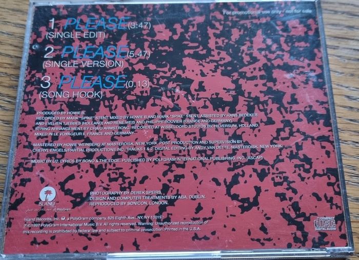 U2 Promo Cds
