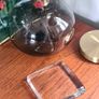 Glass vintage handmade paper weight, candle stand Image 8