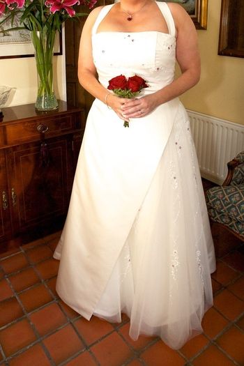 A-Line Wedding Dress with beautiful beading & embroidery
