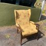 Vintage Fireside Wing Chair Image 3