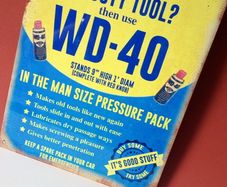 WD 40 Garage novelty funny tin metal sign