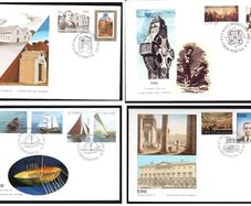 Collection 1982 Ireland Commemorative Stamps Post and Telegraph (P&T) First Day Cover (FDC). Collection of 8 covers.