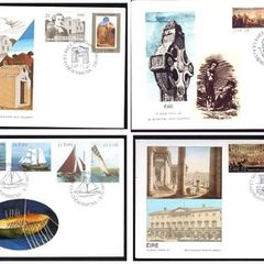 Collection 1982 Ireland Commemorative Stamps Post and Telegraph (P&T) First Day Cover (FDC). Collection of 8 covers.