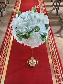 White Rose Flower Centerpieces