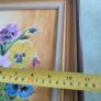 Framed And Signed Small Oil Painting On Canvas Still Life Pansies For Thoughts. By Sk. M. Paul. Image 4