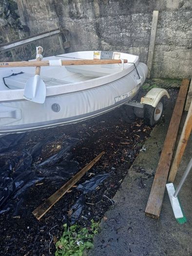 Boat  and trailer
