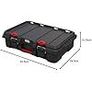 Keter Stack n' Roll Modular DIY Power Tool Storage Case, Stackable, Lightweight, Durable, Water Resistant, Black Image 6