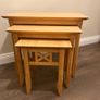 Nest of Tables Solid Oak Image 2