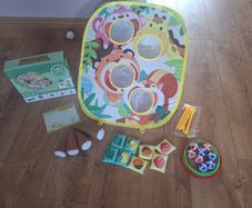 4-in-1 Bean Bag Ring Tossing Game Set