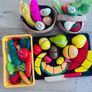 IKEA Duktig Play Kitchen + Huge Box of Wooden Food & Accessories Image 9