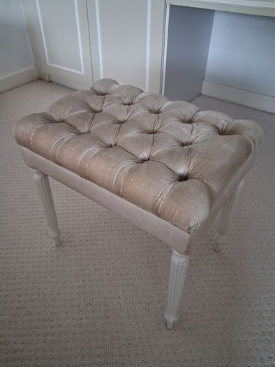 Velour Head board & matching dressing table stool