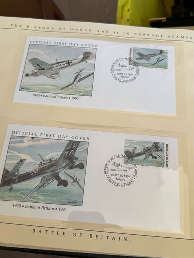 The History of World War II in post stamps