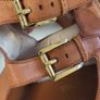MICHAEL KORS tan gladiator sandals with gold zip Sz 7 UK Image 6
