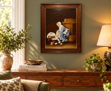 Quinton O'Hara - Original Oil Painting - Homage to Greuze The Laundress