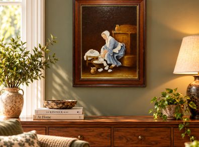 Quinton O'Hara - Original Oil Painting - Homage to Greuze The Laundress