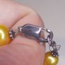 Vintage yellow beads made of natural freshwater pearls. Image 4