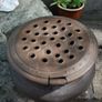 Antique copper Italian bed warmer, Planter Pot, Garden Throw Image 4