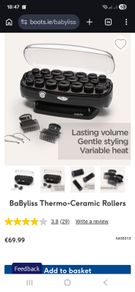 BaByliss ceramic rollers NEVER USED