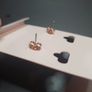 NEW hold color round earrings with jet stones by Absolute Jewellery Design RRP 24 euro NEW Image 3