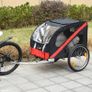 Dog Bike Trailer, Metal Pet Cart Carrier for Bicycle Kit Water Resistant with Safety Harness, Reflectors, for Large Dogs Image 5